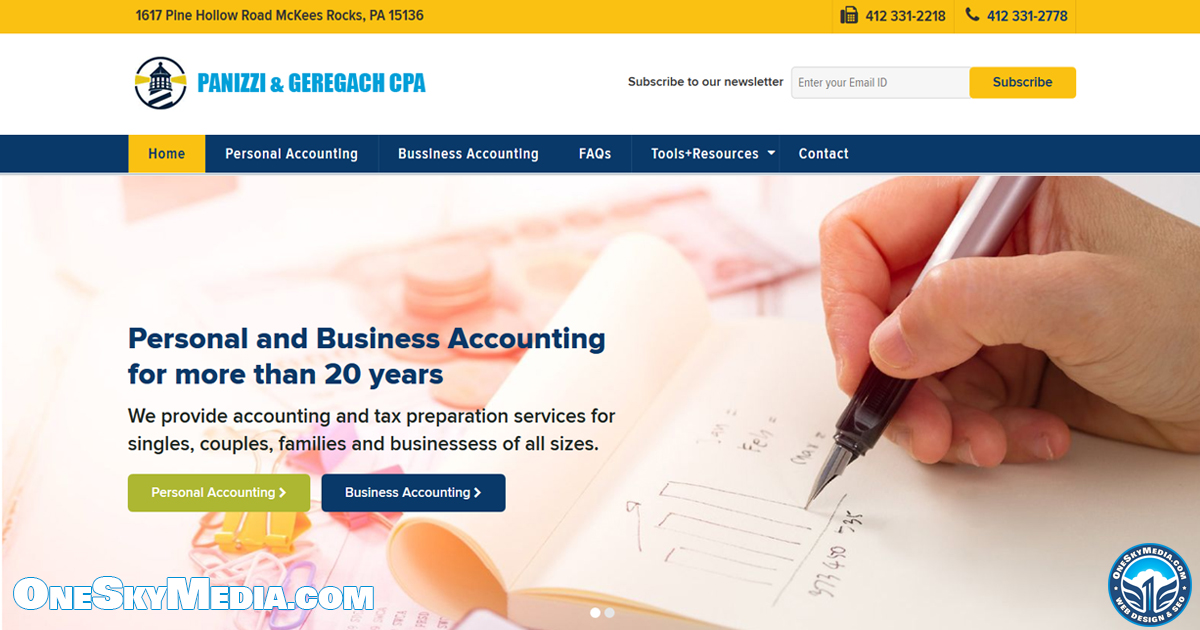 Accountant Website Design
