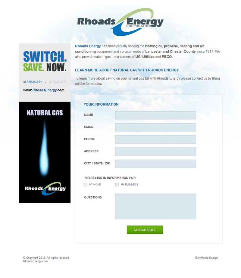 Rhoads Energy Oil & Gas Company - oil & gas company website design