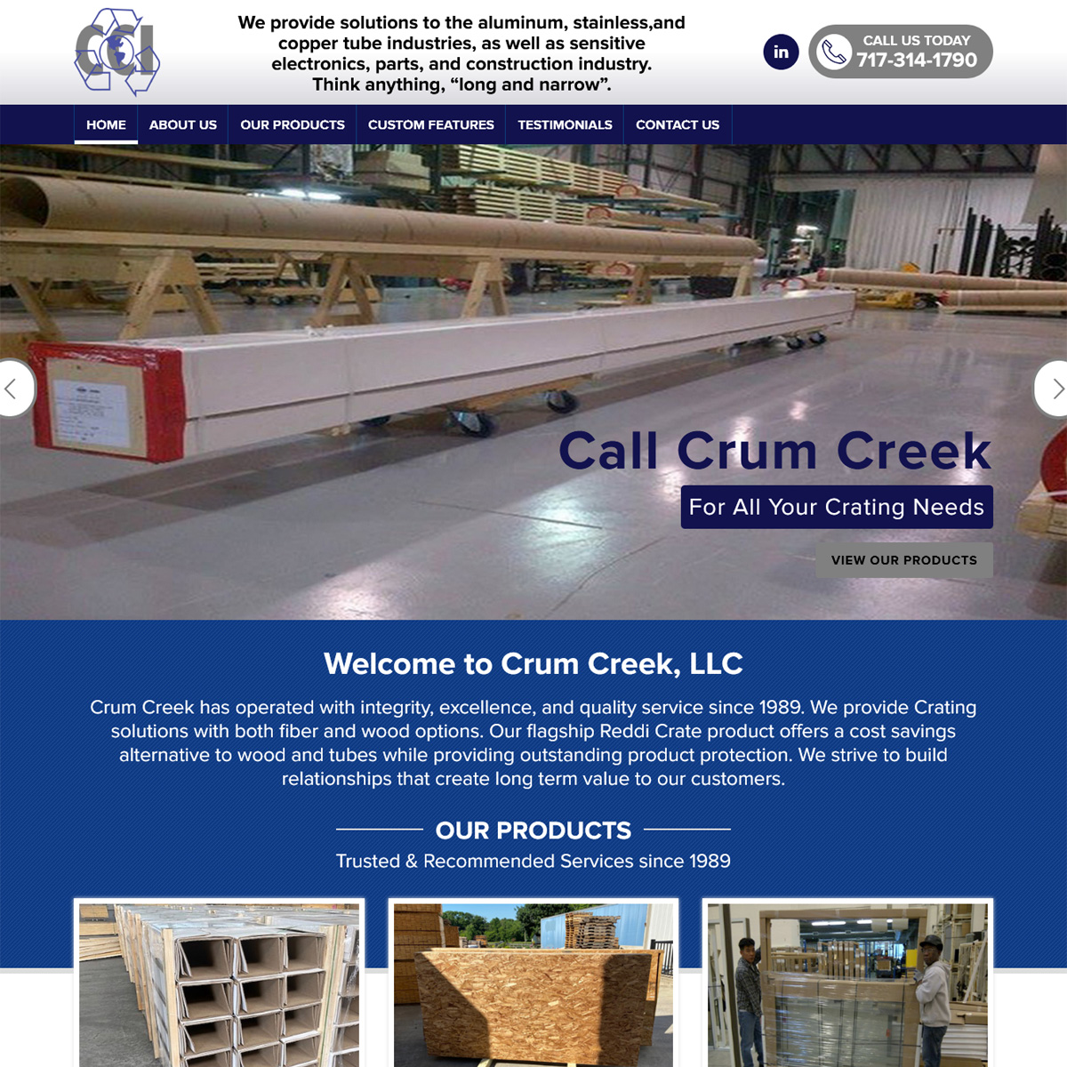 Crum Creek Website Design