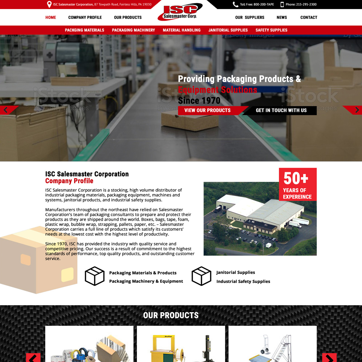 ISC Salesmaster Corp Website Design