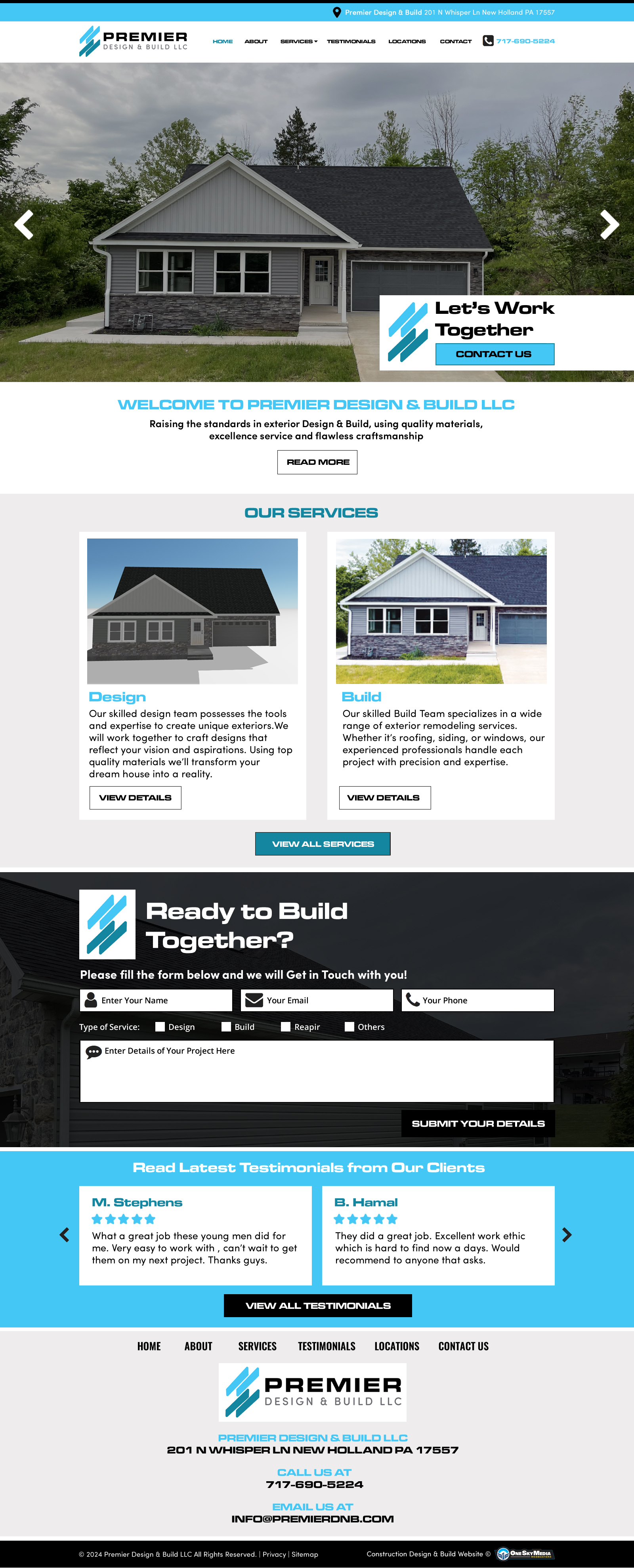 Premier Design & Build Website Design