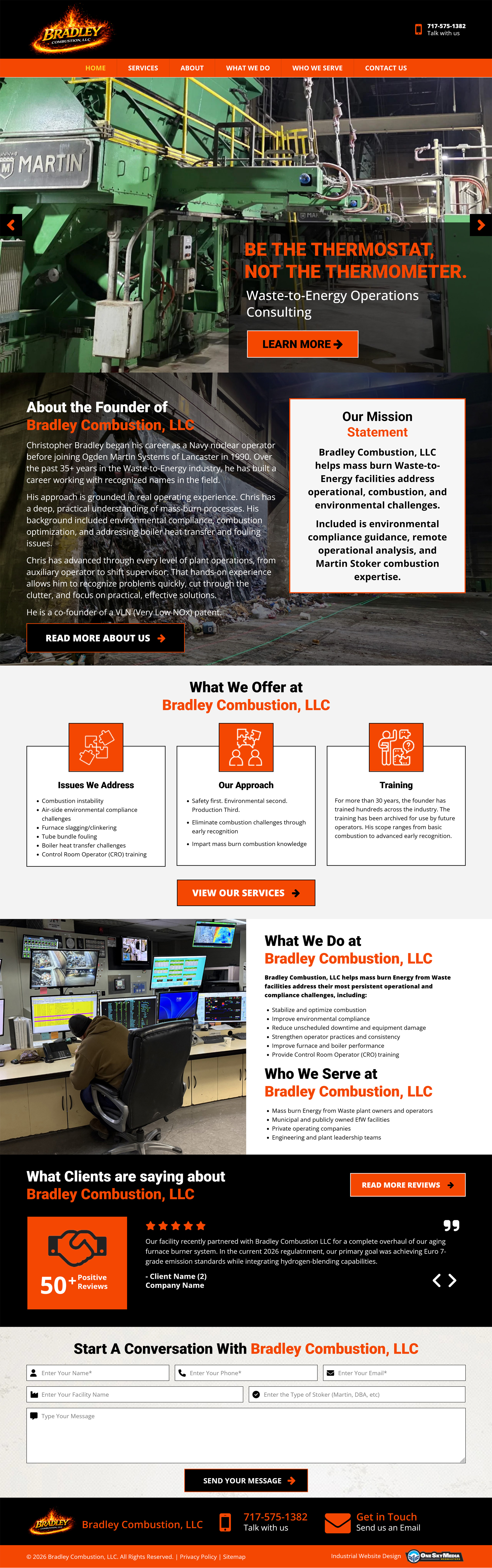 Industrial Website Website Design