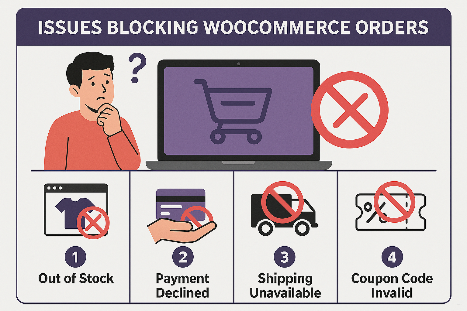 Potential Reasons A Visitor May Not Be Able To Complete A Purchase On A Woocommerce Website